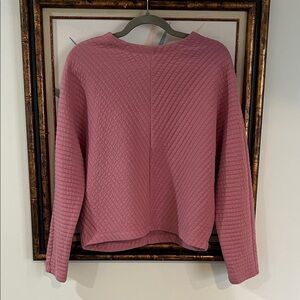 Pink Quilted Long Sleeve Top - A New Day- X-Small